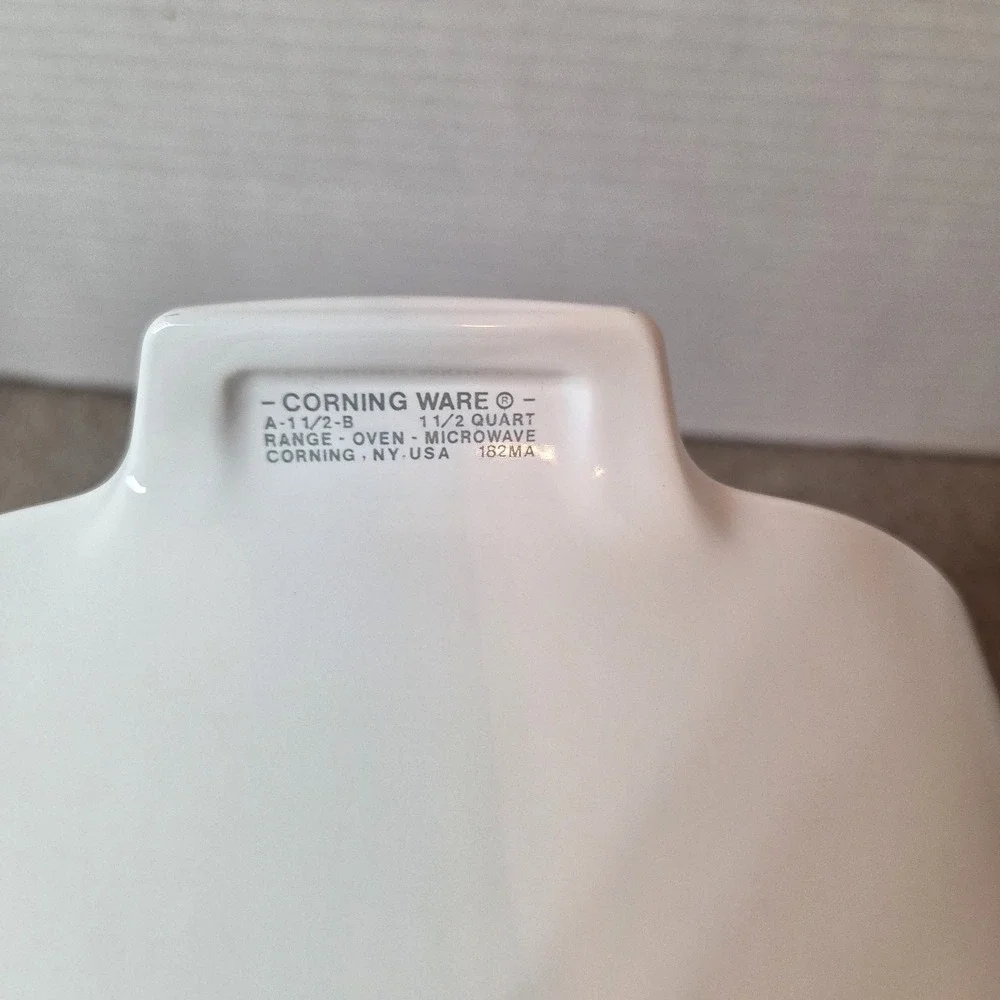 Rare! Corning Ware Wild Flower Casserole Dishes A-1-B, A-1.5-B, P-43-B.